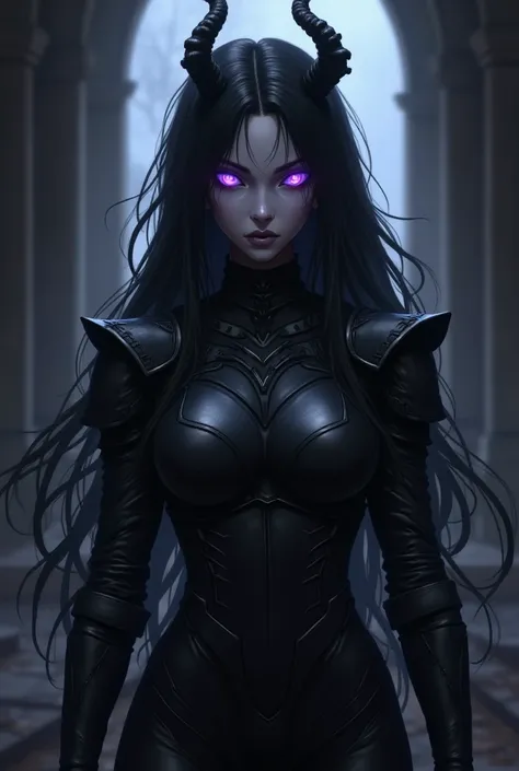 Create an anime female character. Large breasts. Aesthetic
The lead Shadow Drow, a lithe and agile figure clad in form-fitting black leather armor, steps out from behind the altar. She has piercing violet eyes that seem to glow in the darkness, and her lon...