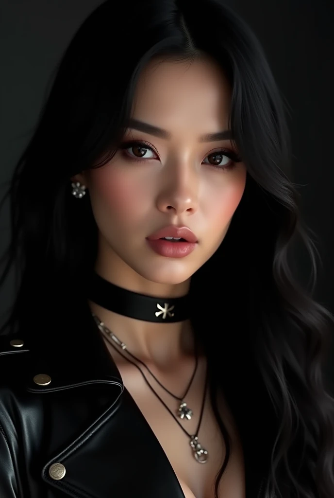 Draw the image of Black Pink band member Lisa Singer.