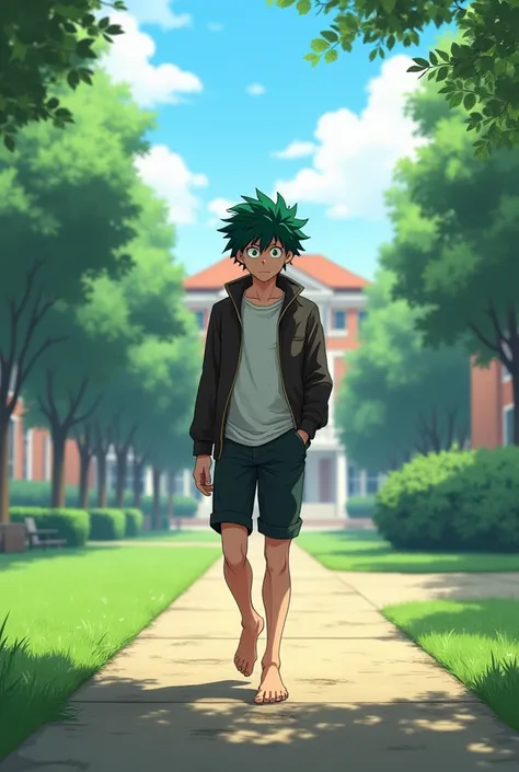 Deku college barefoot 