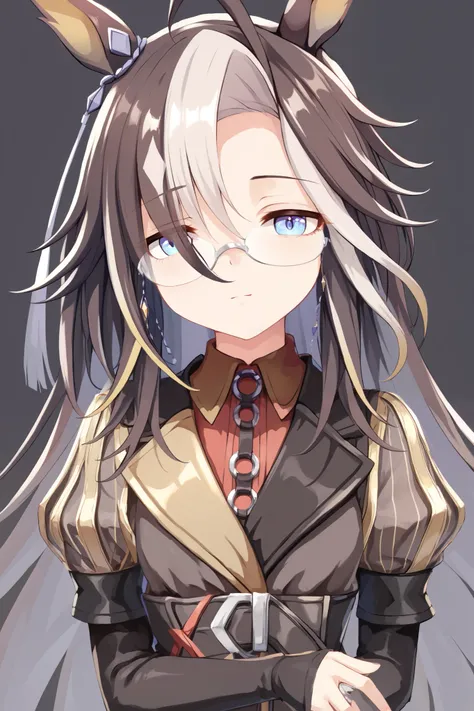score_9, score_8_ up, score_7_ up, 1 girl in the best, Alone,nsfw,masterpiece, top quality, High Definition , very detailed,Dream Journey,dreamjourney\( umamusume\),Glasses, SHINY SKIN