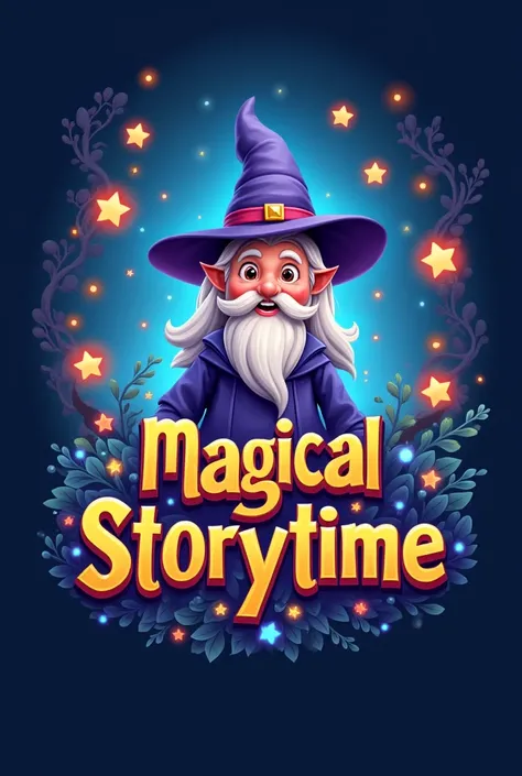 Logo for YouTube channel named as "Magical Storytime" for ren