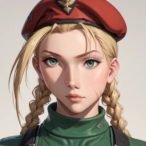 score_9, score_8_above, score_7_above,
sfcammy, 1 ,  Blonde hair,  long hair ,  double braids ,  Green Eyes Pants,  looking at the spectator , portrait