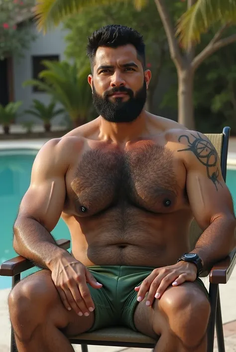 Armando Lobos 35 years old  , gay, 1.85cm tall,  black hair corto peinado hacia atrás.
 brown eyes, beard, athletic musculature.
 Armando has a densely hairy body especially a very hairy chest, stomach, pubic area above the penis feet and a few arms .
 Arm...