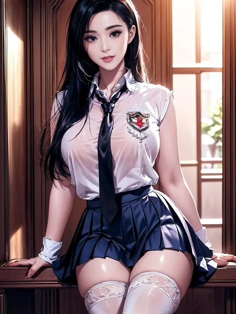 (best quality:2.0),(extremely detailed:2.0),(highly detailed:2.0),(Aki Kitagawa is a second-year student at Asazaka Academy and a dedicated member of the badminton club),( She is the younger sister of Keito Kitagawa, with a complex relationship due to thei...