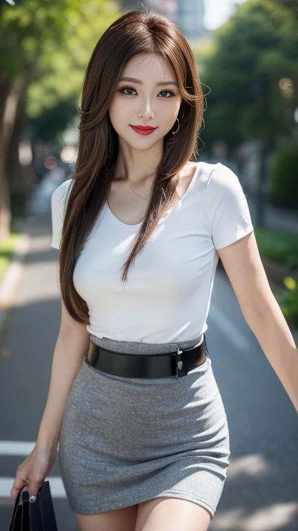  cowboy shot、 dutch angle、 Beautiful Japanese Woman、(Age 30)、housewife、Narrow, small eyes、 Beautiful Detailed Eyes ,  lips with beautiful details,  very detailed face, Small Head,  professional lighting,  sharp focus、( looking at me:1.8)、smile、(loose fit p...