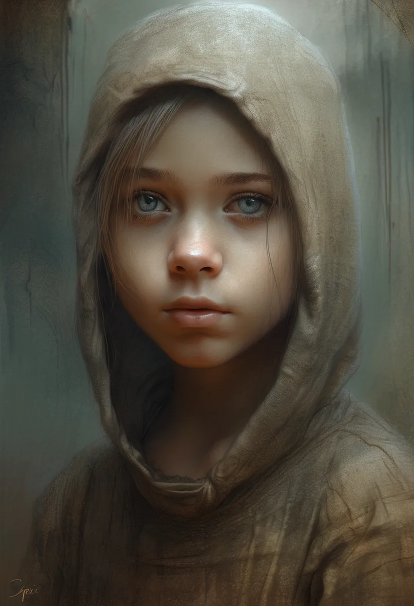 young girl, творческая импровизация (Created by Peter_Gric)