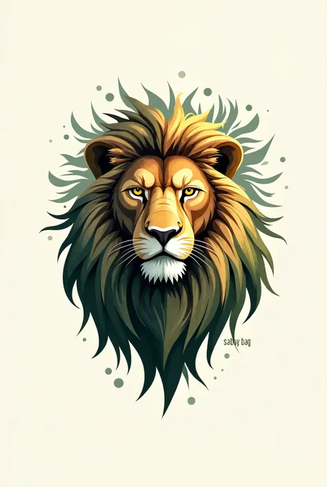 Creat a logo named as sabujbag lion