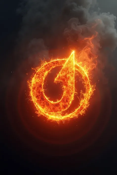 Burning logo