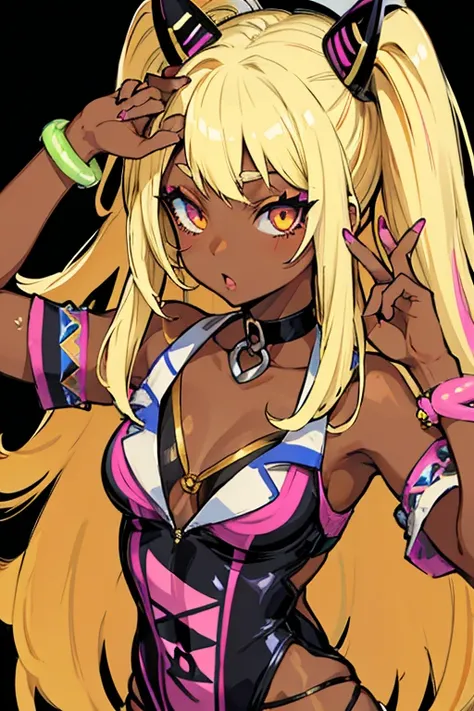 Ganguro is one of the most extreme substyles of gyaru. It features the classic gyaru silhouette but adds in extreme tanning, bright white makeup around the eyes, light-colored lipstick, and bright, often neon, colored clothing. Extremely blond died hair is...