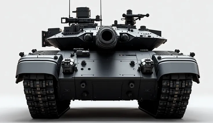 2025 T-90M battle tank(black)(full front view)