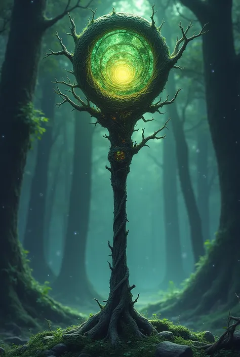 Maximum anime style
Elvish Archmage of the Elvish — Tree of Pershoosnovae
• Material:  The base of the staff consists of an ancient tree ,  which retains the vitality of nature ,  and the upper part is made of obsidian ,  which symbolizes his dark experien...