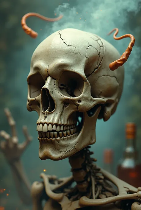 Exactly that but the skull must also be alcoholic 