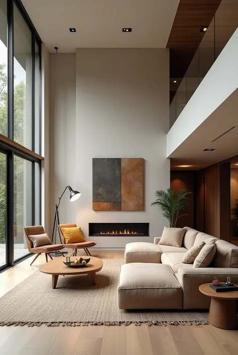 Picture of a living room in a modern house 