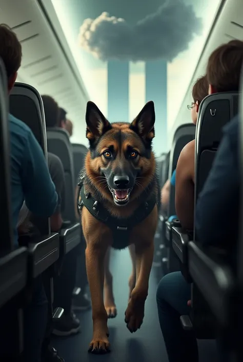 A dog on a plane that does the attack on the Twin Towers