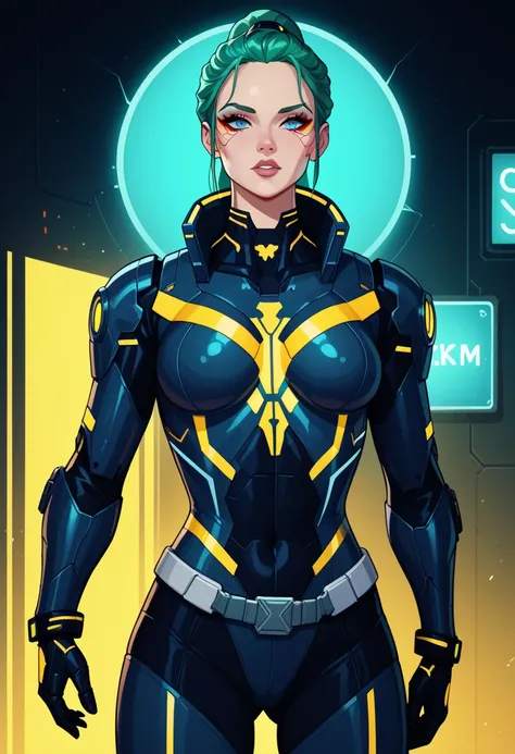 Cyberpunk Cinderella – Neon Warrior"
Cinderella is reimagined as a futuristic anime heroine. She wears a sleek, cyberpunk warrior fusion suit, blending elegance and combat utility. The suit is a mix of metallic silver and glowing blue neon details, with hi...