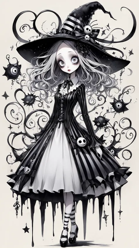  Tim Burton's style、oil、