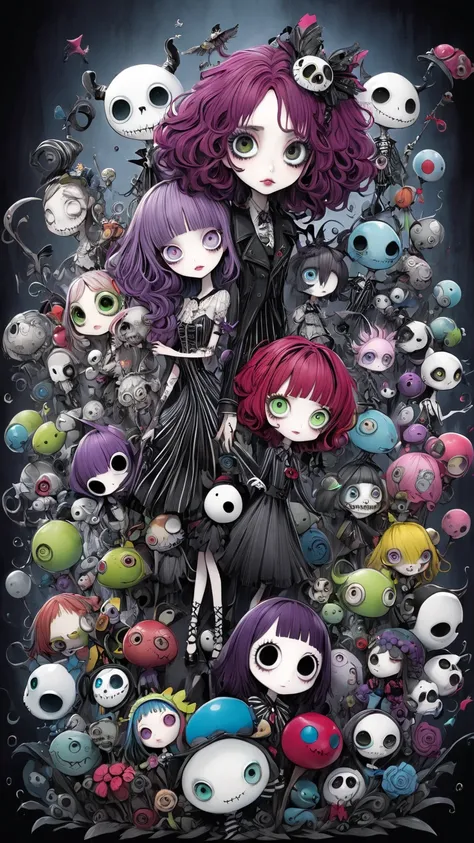  Tim Burton's style、Full color