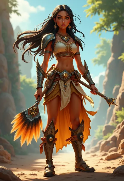 The Spirit Warrior

In a world where the winds of nature, mystical power, and unyielding courage intertwine, a new hero is born: The Spirit Warrior—a Pixar-style fusion of Pocahontas, Kitana, and Jessie. This character combines the grace and spiritual conn...