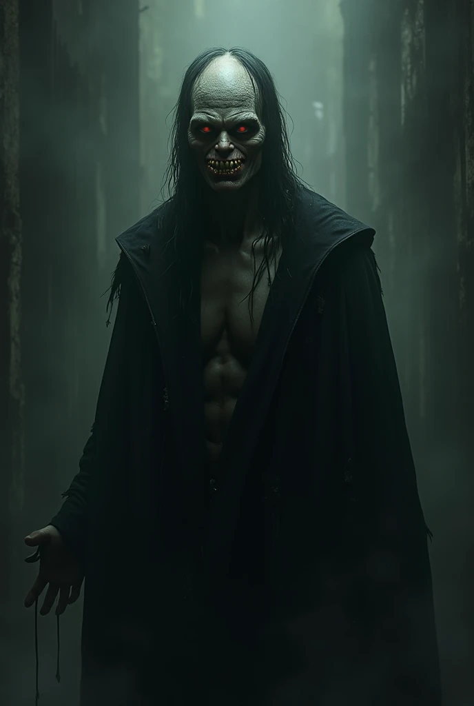 Male horror character creepy and scary dark