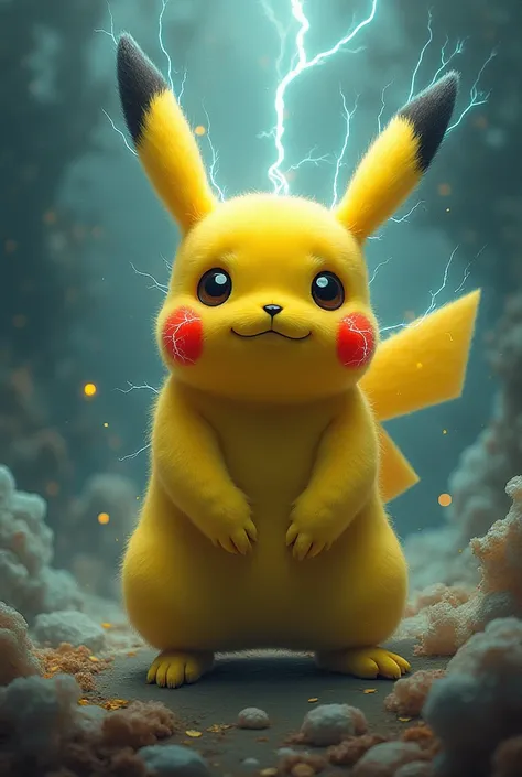 Surreal pikachu art