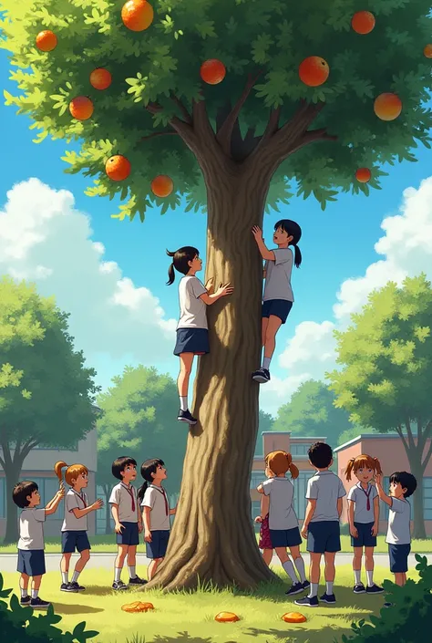  When Nicole was still in the third grade ,  many students wanted to take the tassel .  They used the beeswax to get the fruits on the high side of the tree 