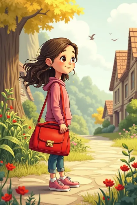 Step 1: The Setup
Introduce the main character and her world.

A  named Lily lives in a small, cozy town with her parents and her mischievous cat, Whiskers.

Lily’s favorite possession is her bright red purse, a gift from her grandmother, which she carries...