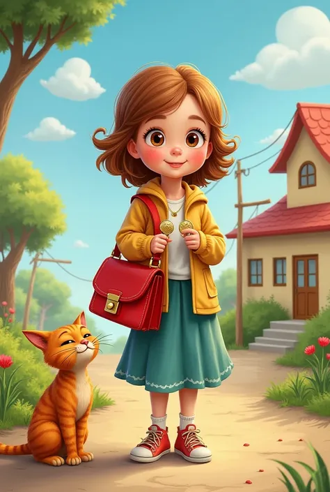 Step 1: The Setup
Introduce the main character and her world.

A  named Lily lives in a small, cozy town with her parents and her mischievous cat, Whiskers.

Lily’s favorite possession is her bright red purse, a gift from her grandmother, which she carries...