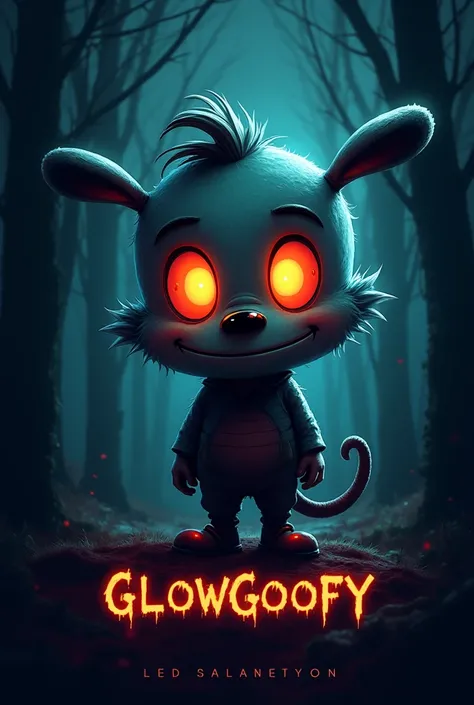 create me a logo for Glowgoofy make it horror theme 