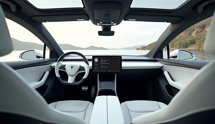 Interior design about  2025 Tesla model s