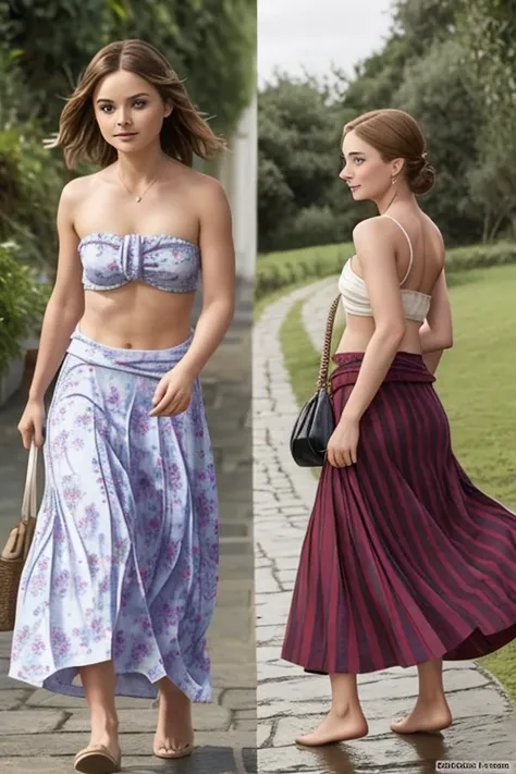 Jenna Coleman: Emma Rigby:  Emilie de Ravin:  (cozy) (warm) (soft skin) ((backless)) (Sarong skirts)  Doctor Who: Mary Poppins: Greek goddess: Narnia: Lord of the Rings: