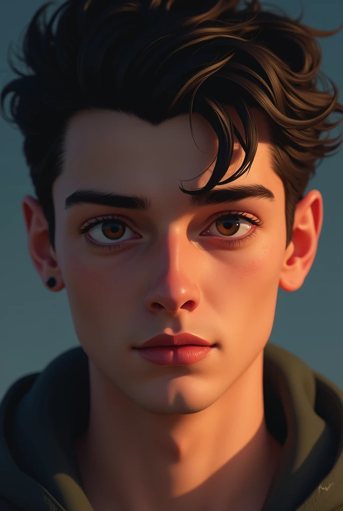 Here’s how to create the boy’s face with all the emotions (aggression, sadness, romance, and hardcore) and references for facial expressions, lighting, and color palettes:

Facial Features References

1. Face Structure (Male)
	•	Use sharp jawlines and stro...