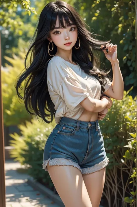 Super high res, ( top quality ,4K, Perfect Sharpness , Ultra-Fine, high res,masterpiece:1.2), Perfect Anatomy:1.5, Story Telling Illustration 、Body Positivity、 physical expression 、( Energetic Pose)、 perfect beauty, (Very strong winds)、 deep expression 、 d...