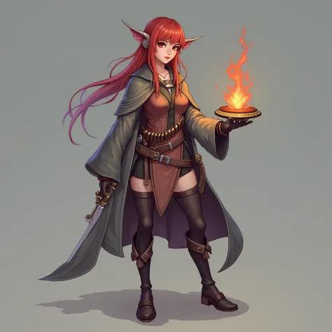 2D character on the theme of rpg game