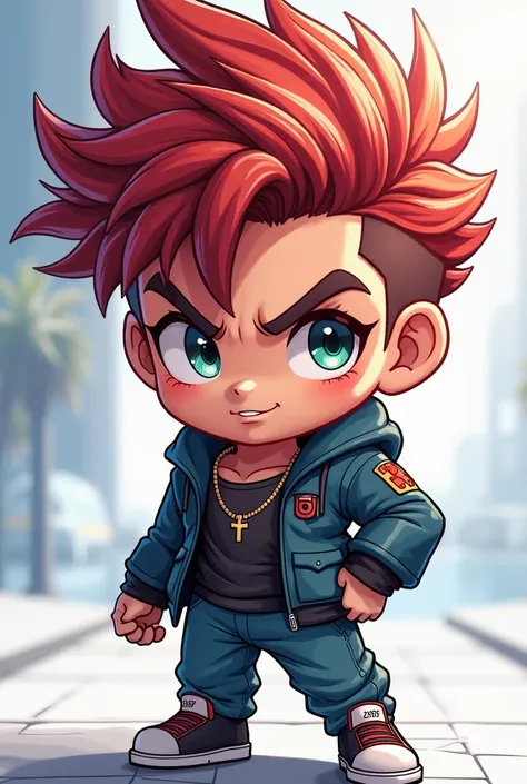 Anime chibi cool and detailed male OC 