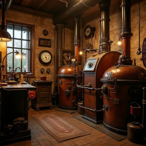  Steampunk　Boiler room　 antique 