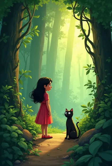 One day, Meera sets out on an adventure with her cat, Moti, to explore the jungle. As they wander through, they unknowingly take a wrong turn and end up on an unfamiliar path. After a while, they realize they’ve gotten lost deep in the jungle. Meera begins...