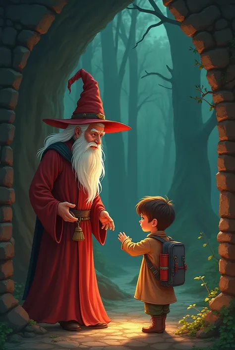  The kind wizard warmly welcomed him and asked him : " What is your name and what is wrong with you? " The boy replied : " I am Shahzad and I have come to see you in front of the wizard's works Help me badly.  He is teasing me, can you help me? "  The kind...