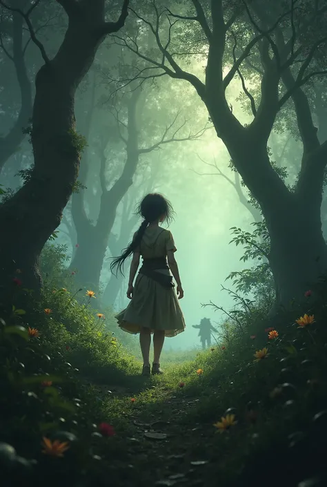 Girl braves the whispering woods to find a rare healing flower