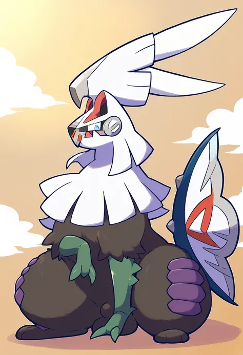 solo,silvally,feral,pokemon, detailed face,solo,male,balls,knott,fluffy,musky cloud,thick thighs,seductive,detailed