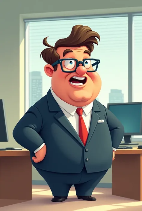 Boss: Ek overconfident aur funny cartoon boss jo hamesha suit pehne ho, lekin uski har cheez over-the-top ho (bara sar, chhoti body, ya bara glasses). And speak boss