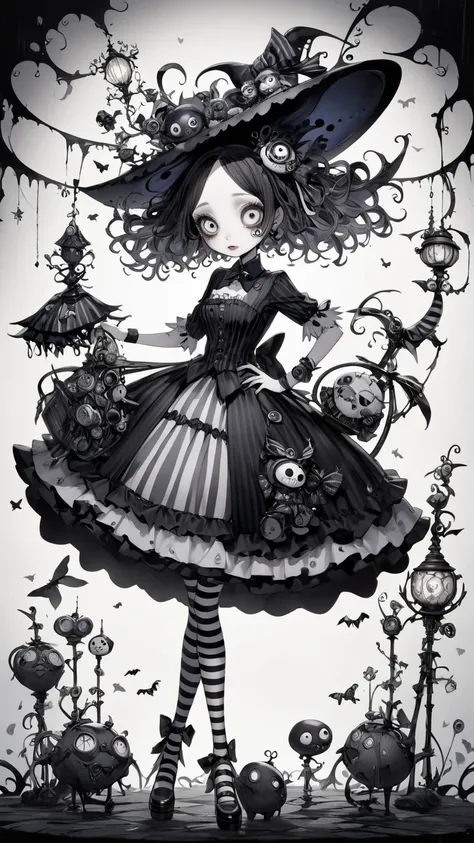    Tim Burton's style、 smart、