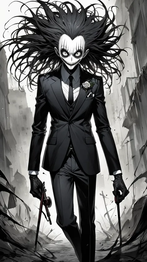  Tim Burton's style、The Killer Man in the Black Suit