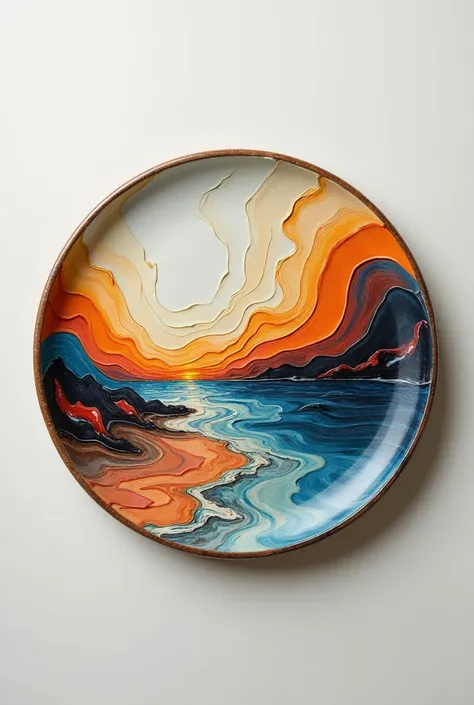 make a plate and put painting on it