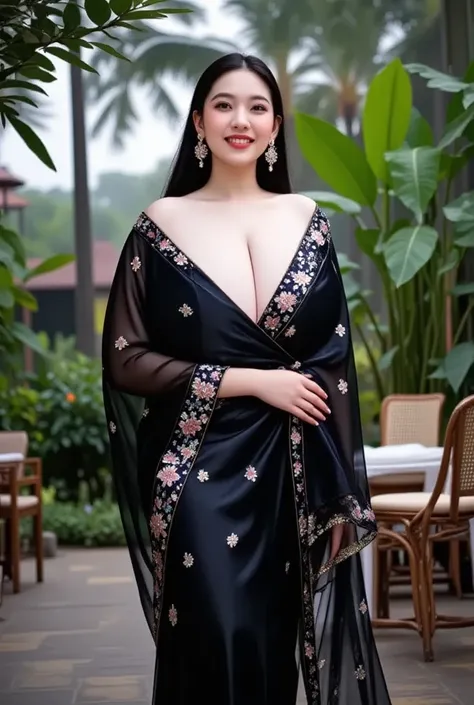 ((Best Quality)), ((Masterpiece)), (8K Ultra HD Photos), (Realistic Texture Body). Beautiful Indian Woman. (Desi and  Very Horny Bhabhi).  Wearing Off Shoulder, Beautiful Black Colour and Perfect Sarees. Earings, Jewellery set , Design Hairstyles. Big and ...