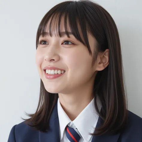 "(masterpiece, best quality:1.4), (8k, raw photo, photorealistic:1.2), shiny skin, detailed skin, detailed face, detailed eyes, 1girl, Japanese idol, beautiful face,

A side-angle close-up portrait of an 18-year-old Japanese idol wearing a traditional high...