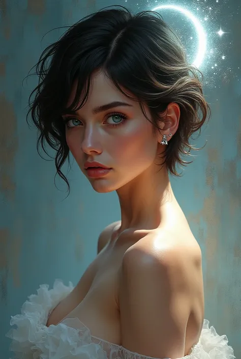 god, sexy girl,  short hair ,  blue eyes