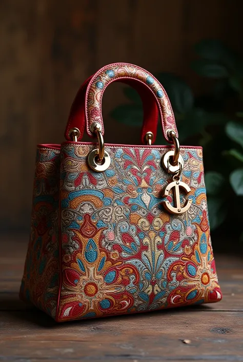 lady Dior pattren  bag made with balochi coin embroidery Persian art 