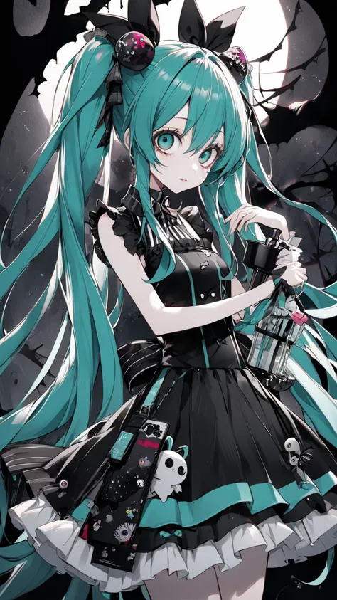 Tim Burton style 、 Hatsune Miku