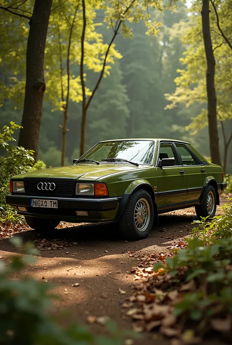 Audi 80 b4 Quattro in olive green 