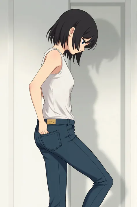  Sanae nakazawa is putting on the jeans